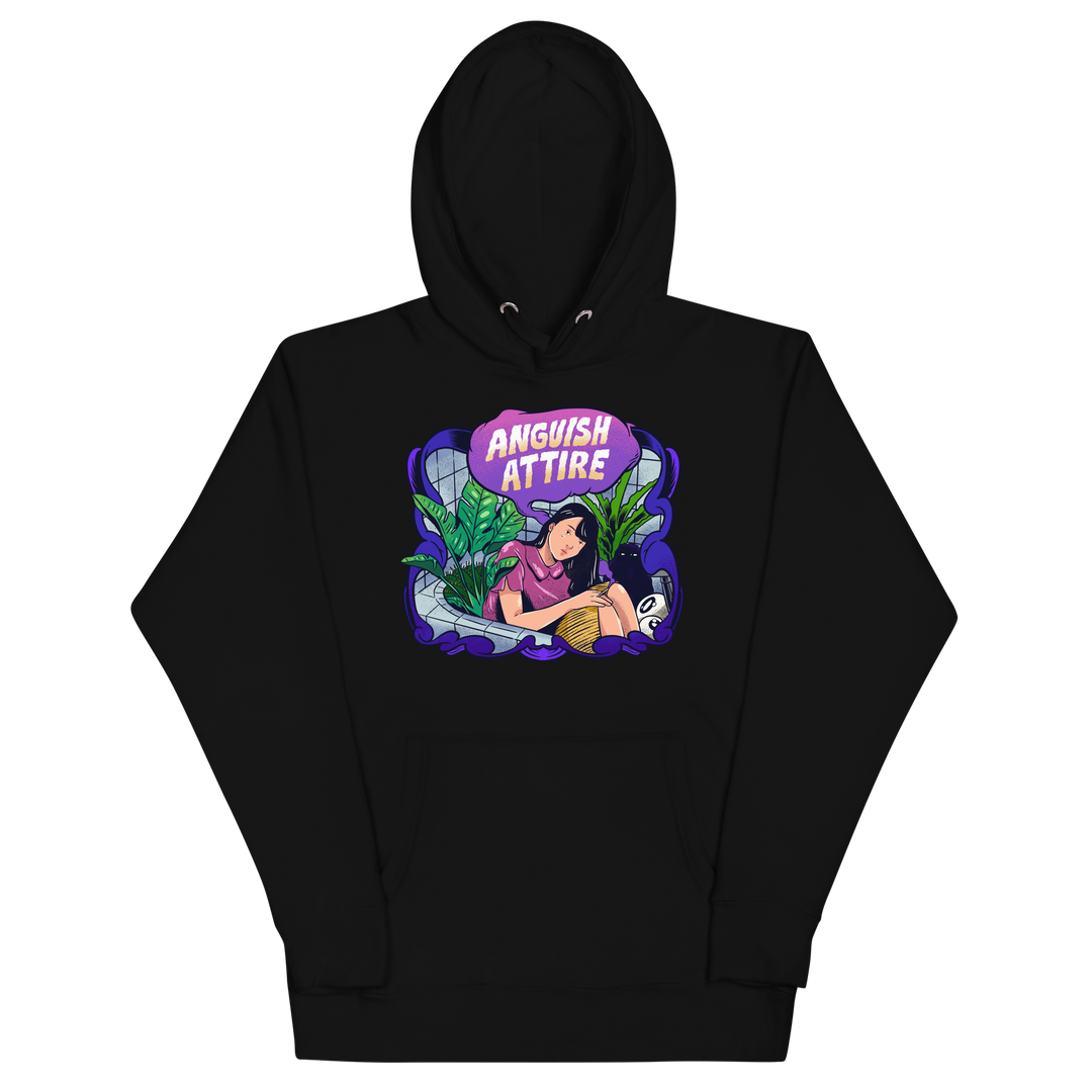 Distressed Hoodie - Black
